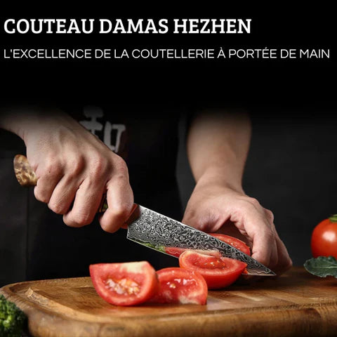 COUTEAU DE CUISINE DAMAS | HIKARI'CHEF™