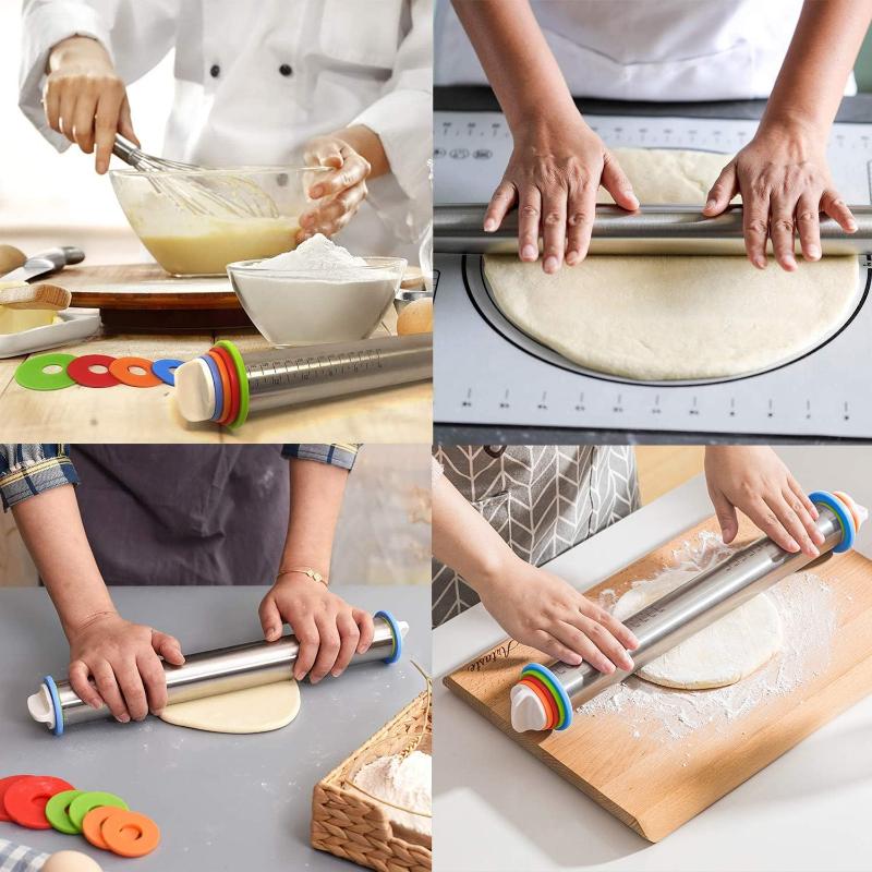 rouleau-a-pâtisserie-inox-n°430 et en PP-en-résine