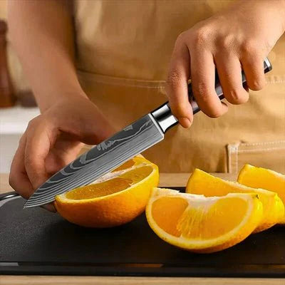 couteaux-de-cuisine-orange-haute-qualite